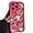 Rose Red, variant on Phone Case for Women/Girls, Retro Flower Shockproof Bumper Soft Matte Case for iPhone Compatible with iPhone 15 Pro, Black