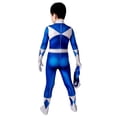 thumbnail image 6 of Guvpev Blue Ranger Costume, Halloween Cosplay Dress Up Outfit, 3D Spandex Superhero Bodysuit Jumpsuit for Halloween Party Cosplay & Fancy Dress Up, 6 of 11