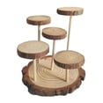 thumbnail image 1 of MERIGLARE Wood Display Riser Home Decor Storage Shelf for Cosmetic Accessories Perfume 5 Platforms, 1 of 9