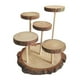 thumbnail image 1 of Expositor de madera con soporte de exhibición, vitrina, estante de exhibición multifunción de varios niveles 5 plataformas, 1 of 9