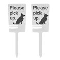 thumbnail image 1 of Señal Recogida Excrementos Aire Libre,Señal Recordatorio Limpieza Excrementos Mascotas, Señal Advertencia para Césped, Señal Estacas Madera para Proteger Césped, Señal para Perros, 1 of 5