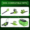thumbnail image 4 of 29462 6.0Ah Li-ion Battery Replacement for Greenworks Battery 40V 29252 20202 22262 25312 25322 20642 22272 27062 21242 with LED Indicator Light, 4 of 7