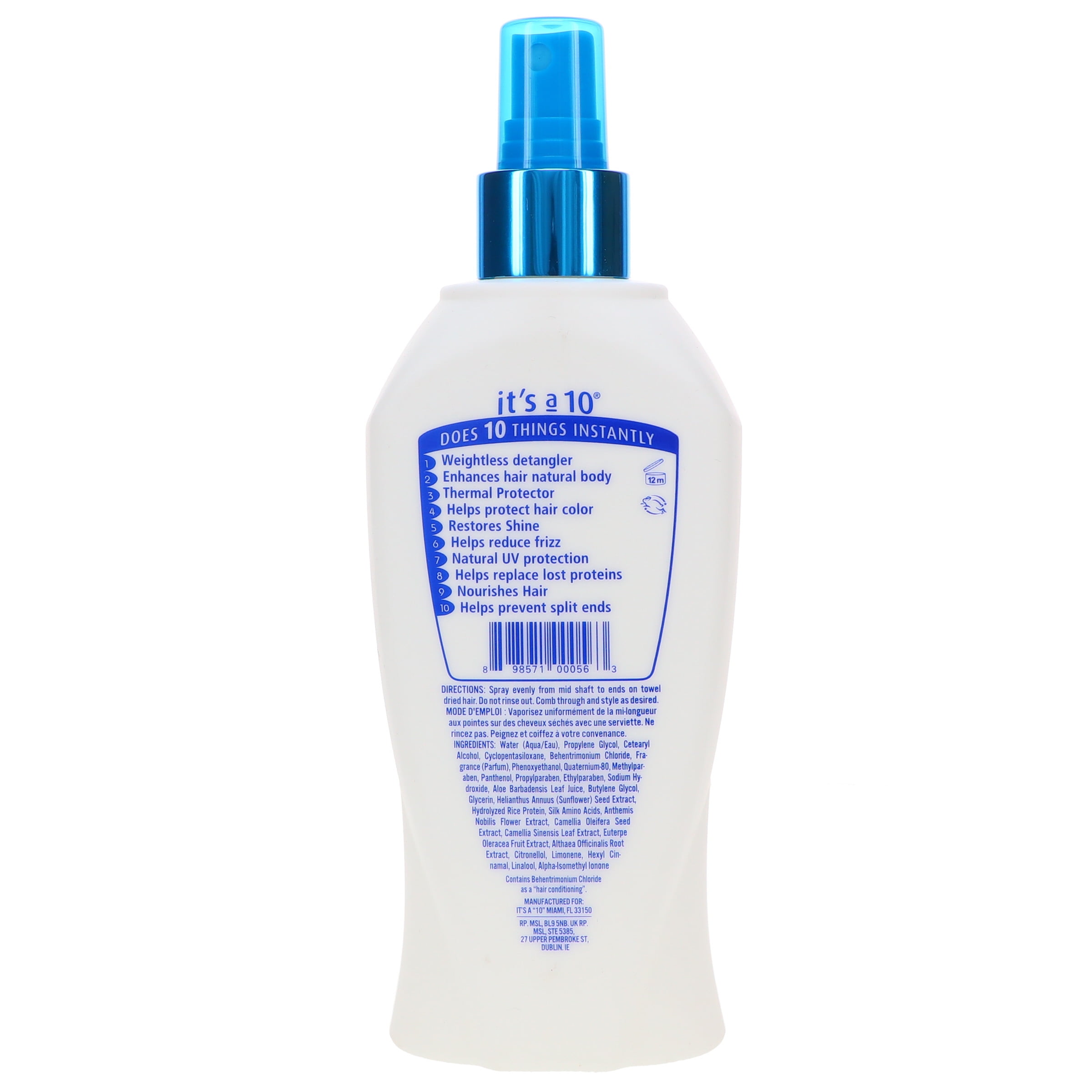 It's a 10 Miracle Leave-In Lite 10 oz