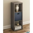 thumbnail image 3 of ClosetMaid 4546 Decorative Open Back 3-Cube Storage Organizer, Graphite Gray, 3 of 3