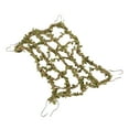 thumbnail image 3 of Zyyini Hemp Rope Bird Climbing Net,Bird Climbing Net,Bird Climbing Net Hemp Rope Woven Climbing Net with Green Fake Leaves for Parrots and Hamsters, 3 of 8