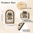 thumbnail image 2 of IPEWLEX Christmas Wooden Wall Art Sign with Bells & Holly – Rustic Holiday Decor for Wall & Door, 2 of 7