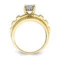 thumbnail image 2 of Primal Gold 10 Karat Yellow Gold Cubic Zirconia Micropave Ring, 2 of 7