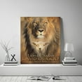 thumbnail image 3 of HFDF Lion of Judah Lamb of God Jesus Christ Canvas Wall Art Religious Jesus Christ Spiritual Wall Décor spirational Farmhouse Vtage Artwork for Livg Room Bedroom Ready to Hang 16x24inch Framed, 3 of 6
