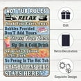 thumbnail image 5 of Metal Sign Hot Tub Rules Tin Sign Vintage Bar Home Bathroom Pool and Patio Decor Wall Decoration Tin Sign 12x8 Inches, 5 of 5