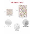 thumbnail image 7 of Easter Kitchen Dish Towels for Drying Dishes Set of 3, Spring Rabbit Ears Eggs Carrots Floral Green Plaid Waffle Weave Microfiber Hand Tea Bathroom Towels Quick Dry & Absorbent Towel 15.7x23.6, 7 of 7