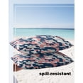 thumbnail image 4 of Pack of 2 Outdoor Pillow Covers, Navy Blue Camouflage Abstract Art Fashion Waterproof Square Throw Pillowcase Cushion Decorative Pillow Covers for Couch Patio Tent, 20x12 in, 4 of 6