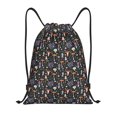 thumbnail image 1 of Xecao Mushroom Pattern Sports Drawstring Backpack - String Swim Gym Bag with Wet Proof Pocket for Women&Men-Small, 1 of 6