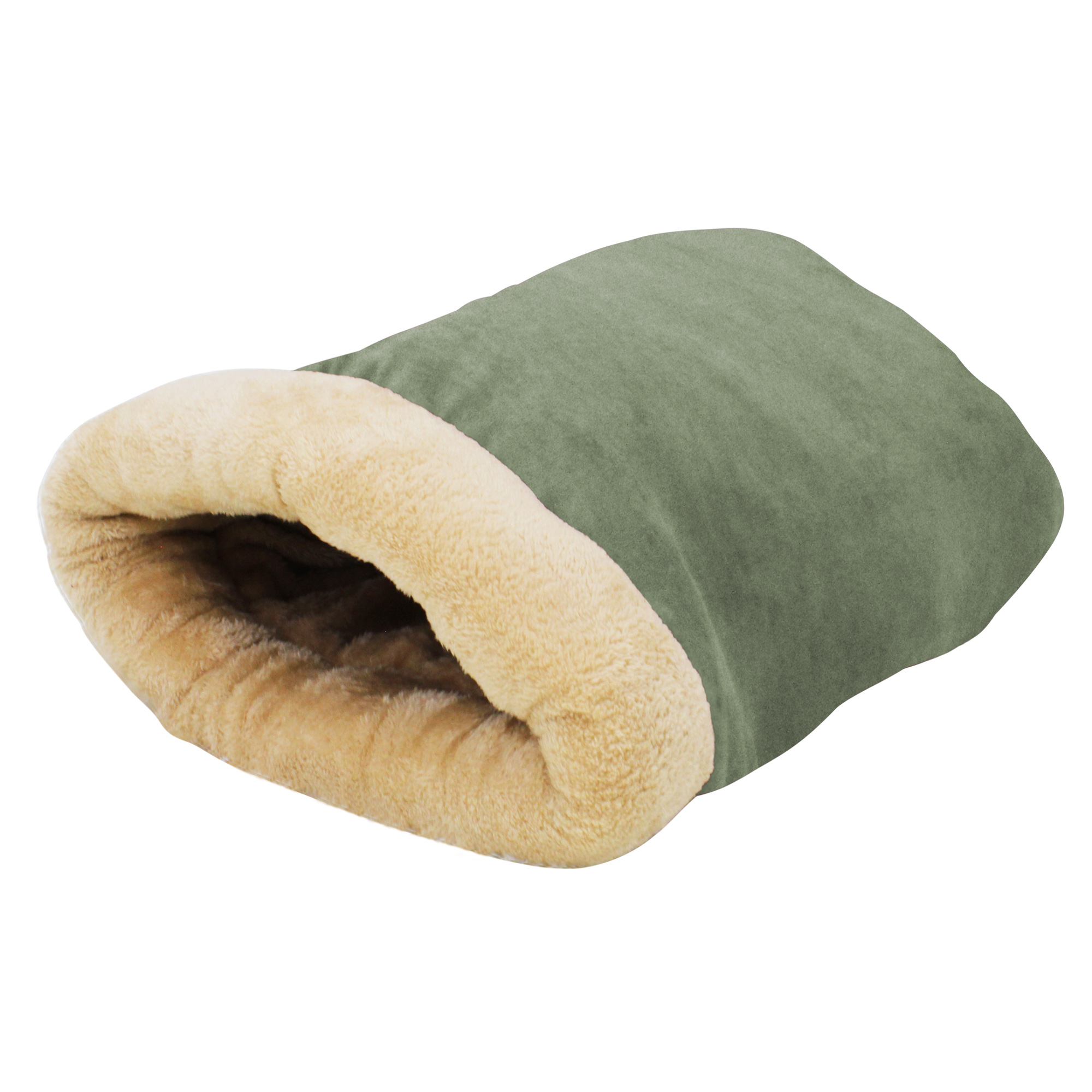 GOOPAWS 4 in 1 Self Warming Burrow Cat Bed for Household, Pet Hideway Sleeping Cuddle Cave