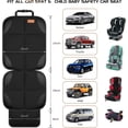 thumbnail image 2 of Car Seat Protector, Waterproof Car Seat Cover, Non-Slip Backing, Foam Padding, Protect Seat from Wear, Quick Clean, Storage Pockets, Protect Leather Seats, Universal Size, Full, 2 of 8