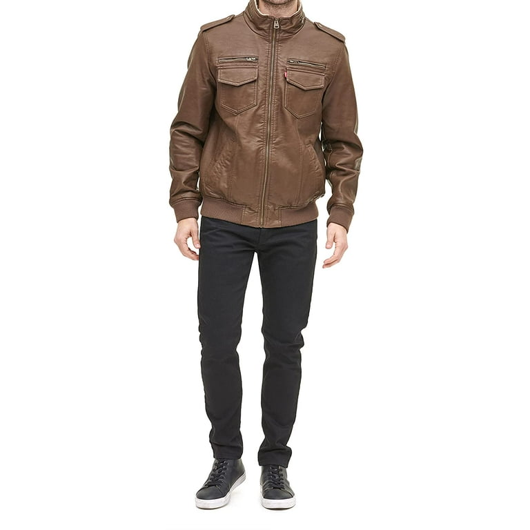 Levi's® Faux Leather Bomber Jacket