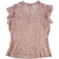 thumbnail image 1 of Blusa de encaje bar III Rosa Extragrande, 1 of 2