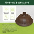 thumbnail image 2 of Good Ideas Outdoor Umbrella Stand Patio Base for 1” & 1.5” Pole, Cappuccino, 2 of 12