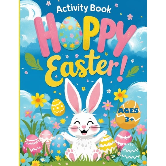 Easter activity book for kids: Cute Animal Activity Pages For Kids With Mazes, Dot-to-Dots, Color By Number, Shadow Matc, (Paperback)
