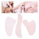 thumbnail image 5 of Piedra de cuarzo masajeador natural para rascar rosas rodillo de cuarzo rosa piedra Gua Sha para aliviar el estrés y tensar la piel ANGGREK Otros, 5 of 8