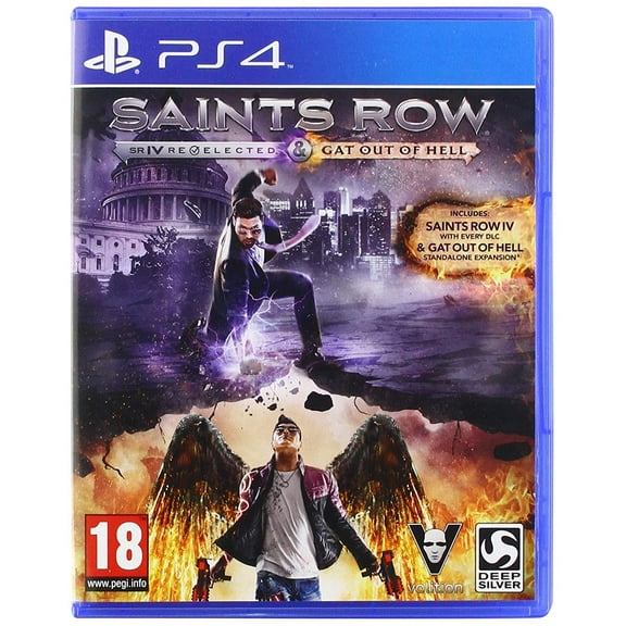 Saints Row 4 Re-Elected and Gat Out Of Hell First Edition (PS4 / Playstation 4) includes Saint Row IV with every DLC
