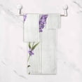 thumbnail image 4 of Dreamtimes Bath Towel Sets for Bathroom Hand Towels Fingertip Towels Lavender 3 Piece Decorative Soft Cotton Absorbent, 4 of 6