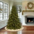 thumbnail image 3 of HGTV Home Collection by National Tree Company Christmas Tree Skirt, Cream,  Fringe Detail, Split Seam, String Ties, 52 Inch, 3 of 5