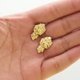 thumbnail image 2 of LoveBling 10K Yellow Gold Nugget Earrings (0.77" x 0.46"), 2 of 2