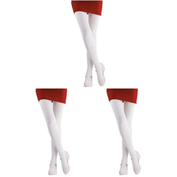 GOOHOCHY  3 Count Velvet Stockings Candy Color Tights Thick Warm Pantyhose Women's Miss
