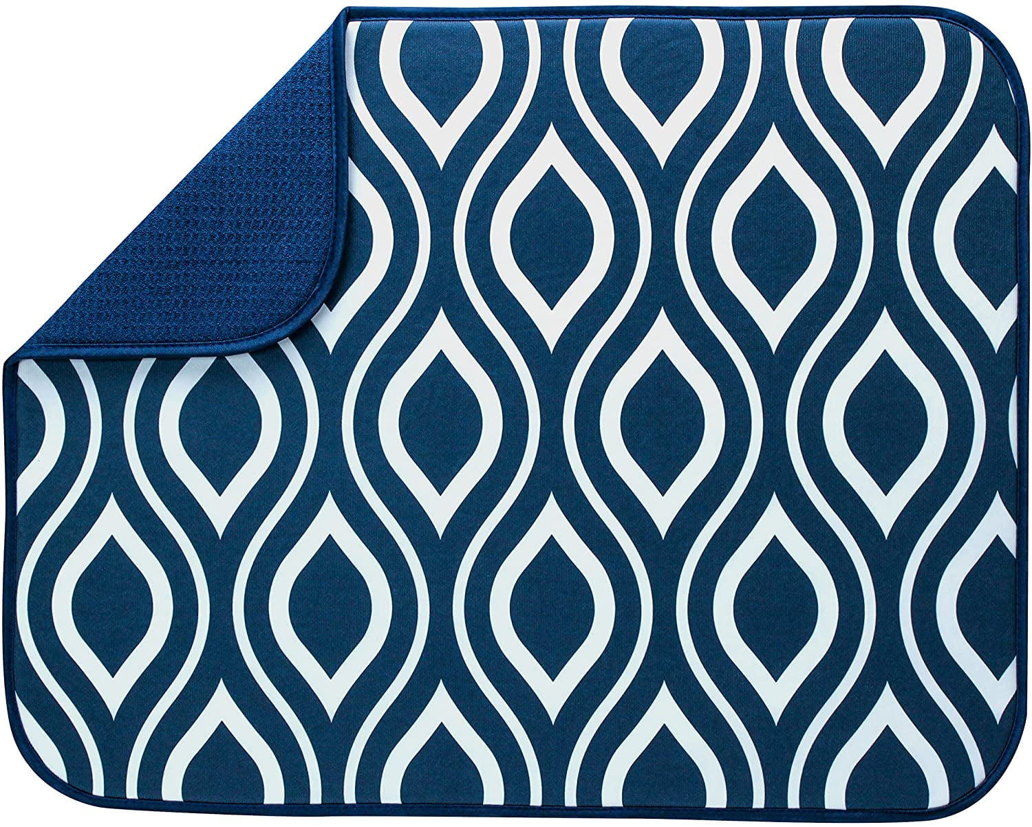 Absorbent, Reversible XL Microfiber Dish Drying Mat for Kitchen, 18