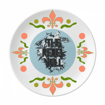 

Graffiti Street The Rebel Yell Pattern Flower Ceramics Plate Tableware Dinner Dish