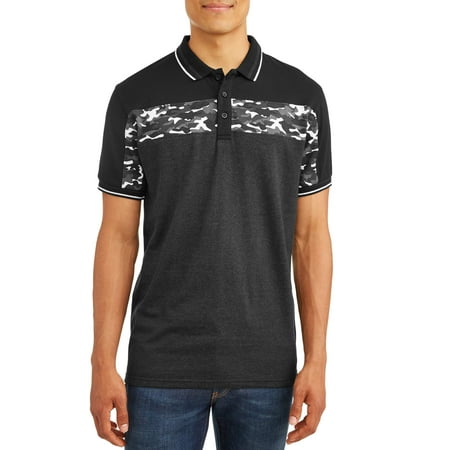 Contrast Line - Online Men's three button jersey polo with contrast trims, up to size 5xl