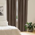 thumbnail image 3 of Ambesonne Brown Window Curtains, Hope Love Fun Happy Words, Each 28" W x 95" L, Dark Brown and Cream, 3 of 5