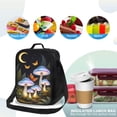 thumbnail image 4 of Halloween Glowing Mushroom Lunch Bag Insulated Thermal Box with Shoulder Strap & Handle for Work and Picnic, 4 of 6