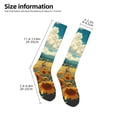 thumbnail image 2 of Balery Field Style Bicycle Young Sunflower Calcetines novedosos Calcetines deportivos Calcetines hasta la rodilla Calcetines de algodón Calcetines originales y geniales, 2 of 6