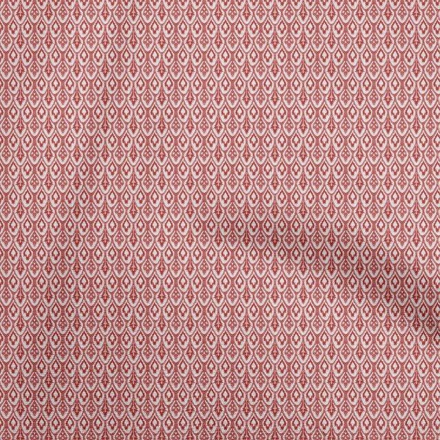 oneOone Polyester Spandex Red Fabric African Sewing Craft Projects Fabric Prints By Yard 56 Inch Wide