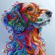 thumbnail image 1 of (GSYX340) Serie Perro Color Diamante Parcial Resina Forma Especial 30*30cm, 1 of 9