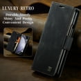 thumbnail image 6 of Wallet Case for Samsung Galaxy Z Fold 6 6G, Full Body Protection Vintage PU Leather Card Slots Magnetic Kickstand Classic Business Rugged Phone Case Cover for Samsung Galaxy Z Fold 6, Black, 6 of 9