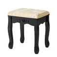thumbnail image 3 of Patiojoy Vanity Table Set w/ 360�� Rotating Oval Mirror & Drawers Black, 3 of 10