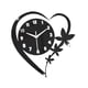 thumbnail image 5 of Reloj de pared acrílico decorativo, adorno de moda, regalo, silencioso, sin tictac, simple y creativo. Negro, 5 of 9