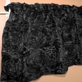 thumbnail image 2 of Rosette Floral Pop Up Flower Window Valance 54 Inch Wide Black, 2 of 2