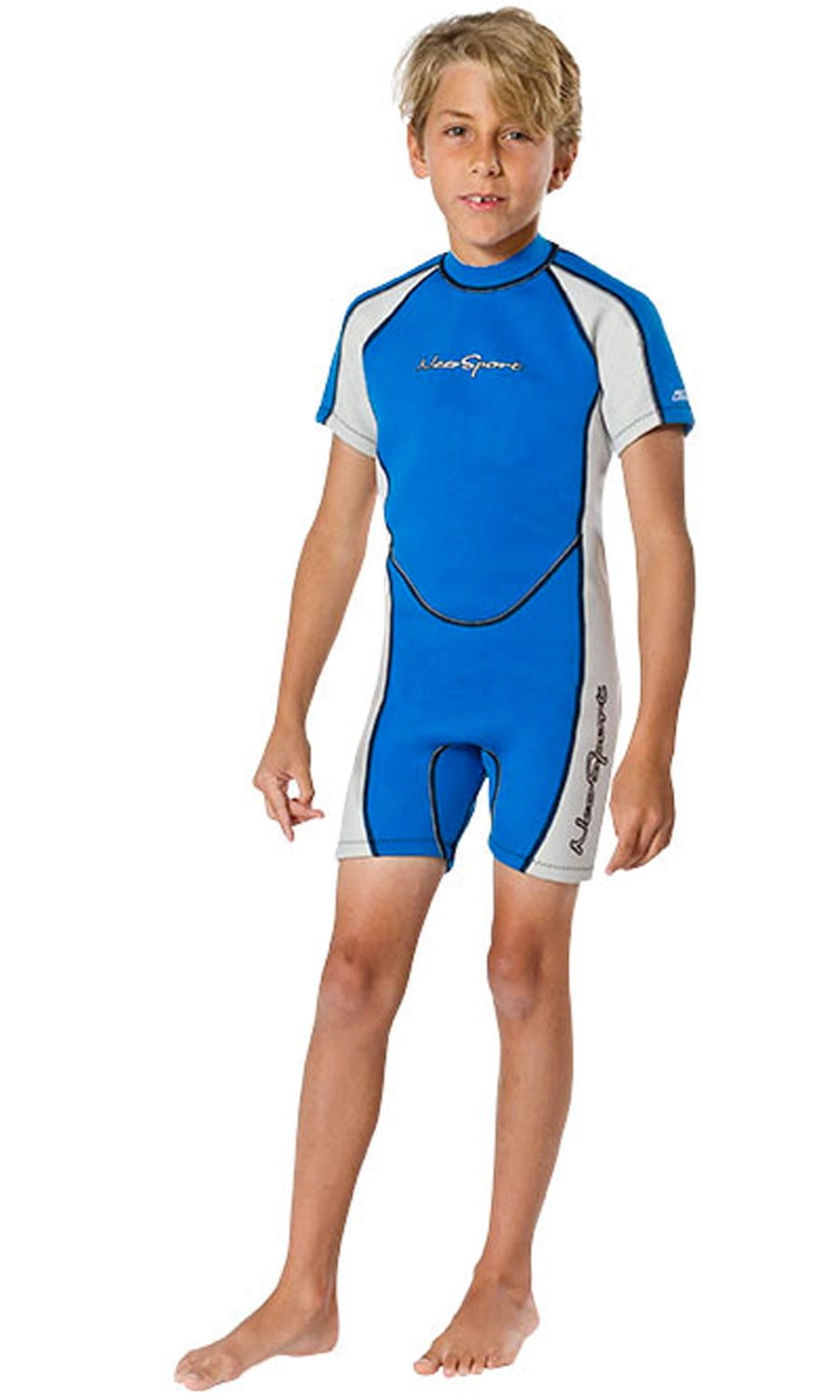 Neosport Youth 2mm Shorty Wetsuit, 6 Blue/Gray - Walmart.com - Walmart.com