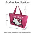 thumbnail image 5 of Sanrio Hello Kitty Tote Bag Cartoon Anime Shoulder Bag Large Capacity Canvas Handbag Girls Storage Shopping Casual Beach Bags, 5 of 23