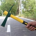 thumbnail image 6 of LMTODLFG 15 Inches Steel Forged Pickaxe, Sturdy Durable Mattock Hoe, Weeding Pick Axe with Lightweight Plastic Coated Fiberglass Handle Suitable for Digging, Weeding, Gardening, Camping, 6 of 7