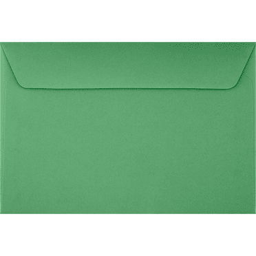 LUXPaper 6 x 9 Booklet Envelopes, Bright Green, 50/Pack