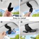 thumbnail image 3 of Car Glasses Holder, 2 Pcs Magnetic PU Leather Car Sunglasses Holder Sun Visor Glasses Case Visor Glasses Case Universal Car Accessories, Black, 3 of 5