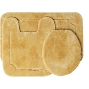 Better Homes and Gardens 3 Piece Bath Rug Set, Yellow Nugget