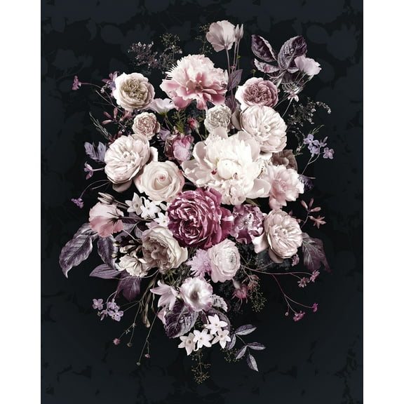 Bouquet Noir Wall Mural