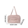 thumbnail image 3 of Lightweight Waterproof Nylon Luggage Bag for Women, Large Capacity Travel Crossbody Purse with Reinforced Handles, Handheld Commute Cloth Bag for Weekend Getaway Gym and Daily Use, 3 of 6