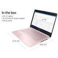 thumbnail image 2 of HP Stream 14 Laptop, Intel Celeron Core, 4 GB RAM, 64 GB Storage, 14" HD Anti-Glare Display, Windows 11, Long Battery Life, Thin & Portable, Includes 1-Year Microsoft 365, TiTac, Pink, 2 of 4