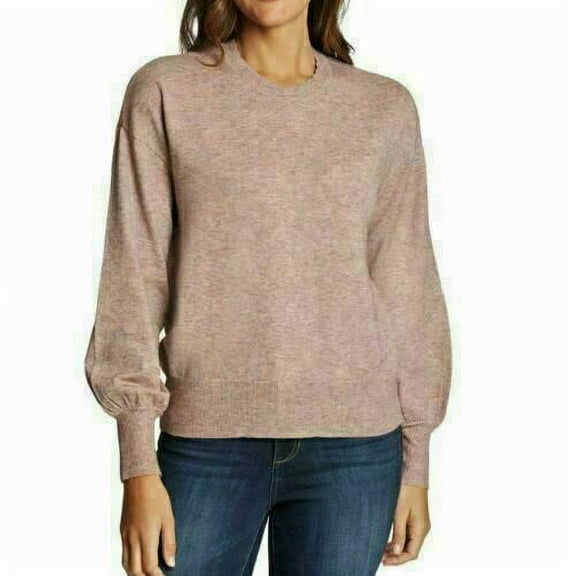 Ella Moss Women's Puff Sleeve Sweater, Cloud Pink Large